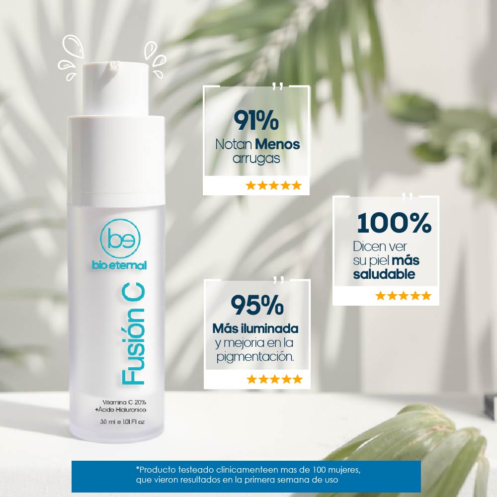 Fusion C, Vitamina C 20%+ Ácido hialuronico